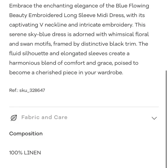 NWT Farm Rio Floral Embroidered Long Sleeve Midi dress - Picture 11 of 12